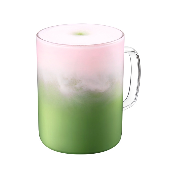 星巴克 粉紅夢幻醇濃抹茶那堤