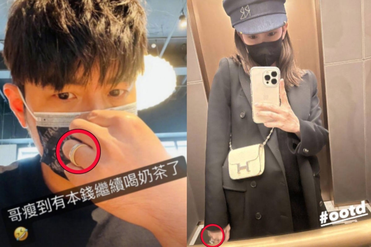 周杰倫與昆凌近期不約而同曬出婚戒放閃。