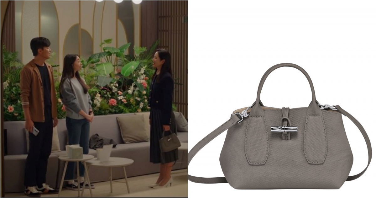 LONGCHAMP ROSEAU系列 手提包 S (斑鳩色)，NT$15,500