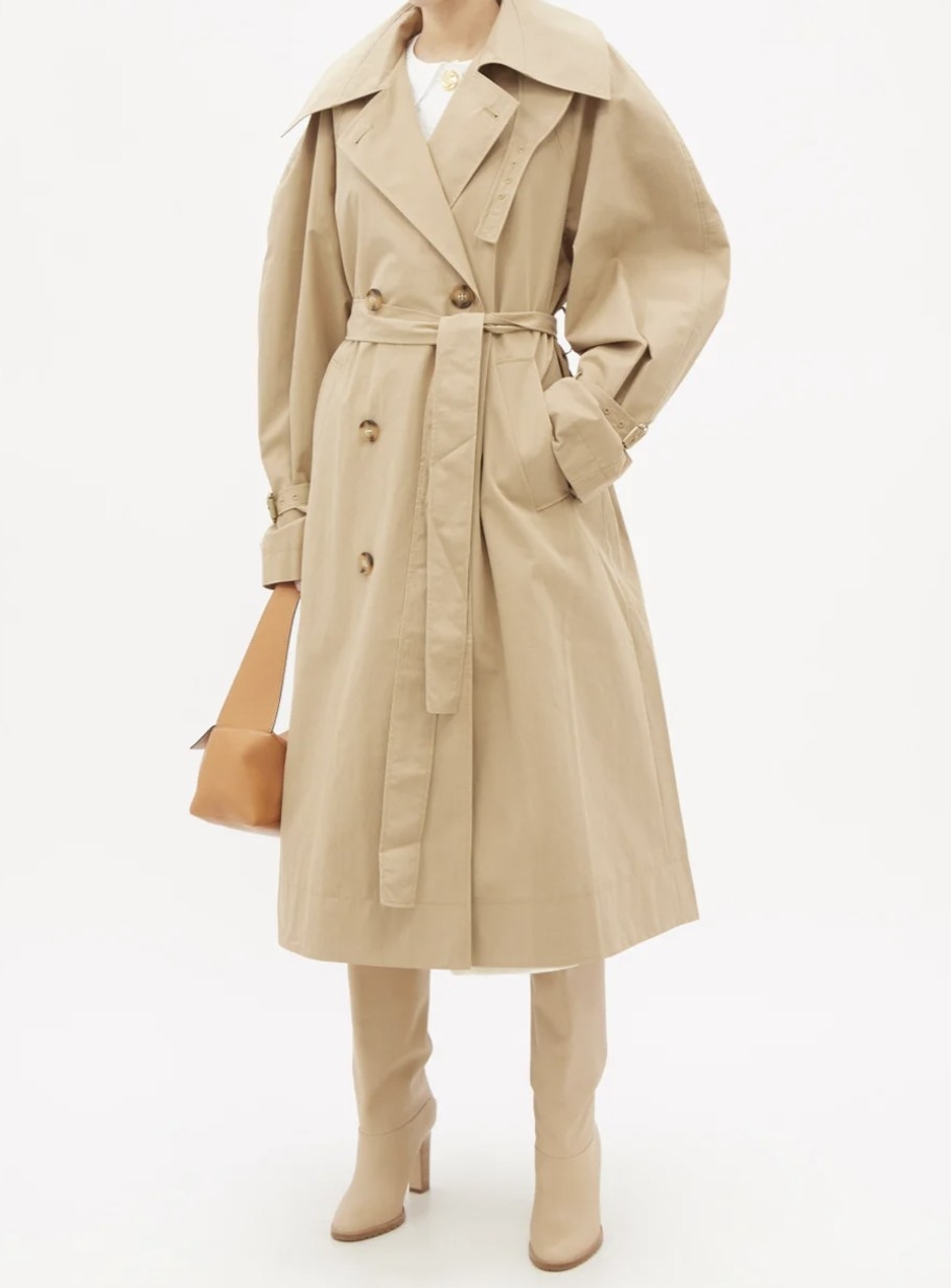 REJINA PYO Romy cotton-blend twill trench coat,約 NT$27,290