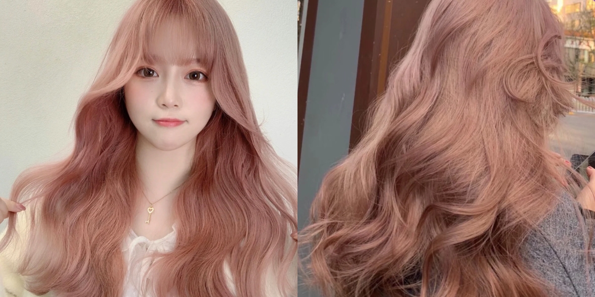 2022春夏髮色推薦：玫瑰金粉棕