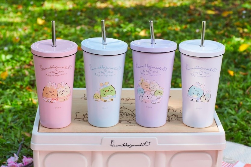 7-11x角落小夥伴 不鏽鋼雙層吸管杯