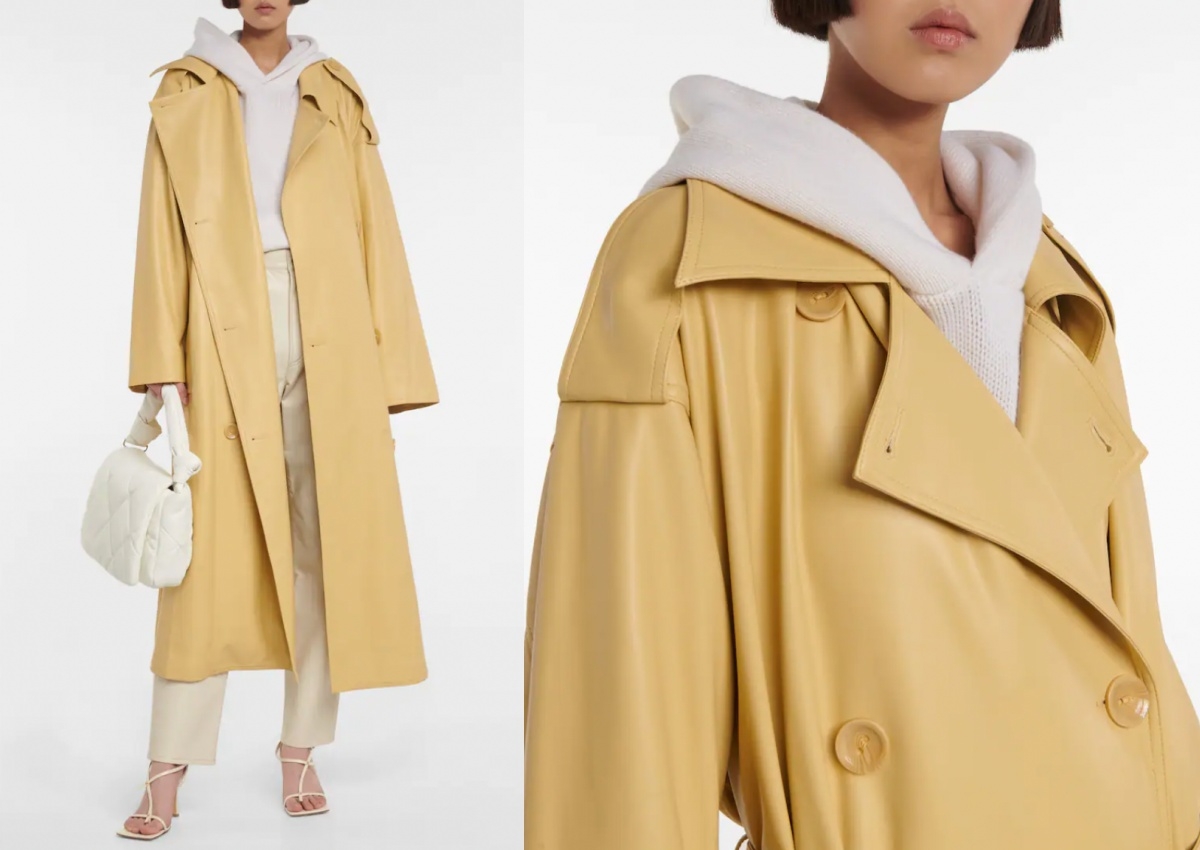 STAND STUDIO Malou faux leather trenchcoat,約 NT$15,000
