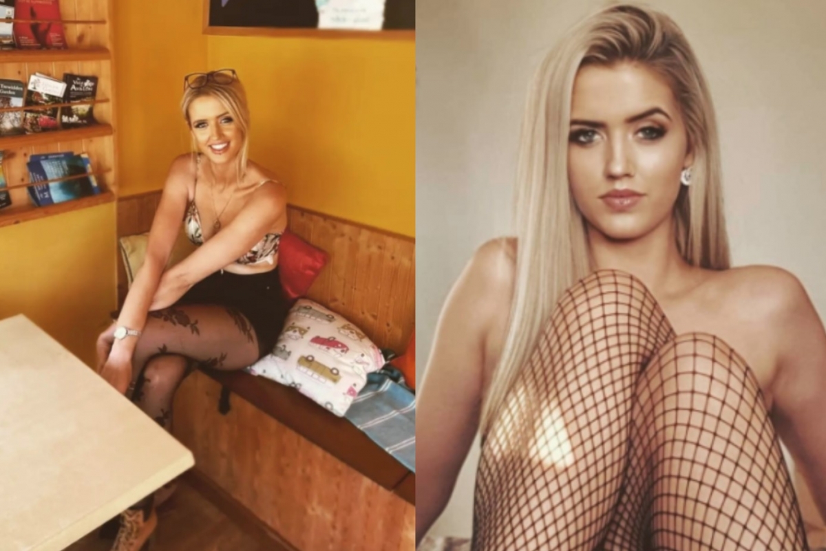 莉茲2020年10月開始投身成人直播、販售原味絲襪的工作。