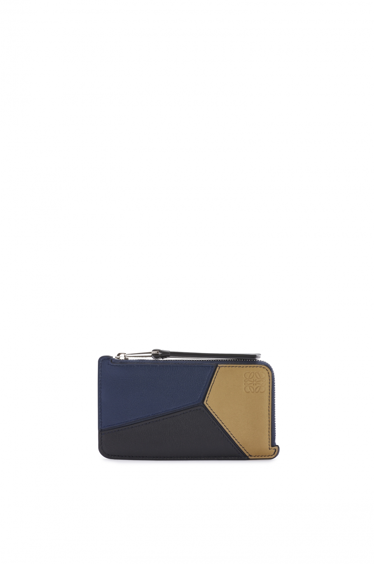 LOEWE Puzzle拼色小牛皮卡夾零錢包,NT$15,000