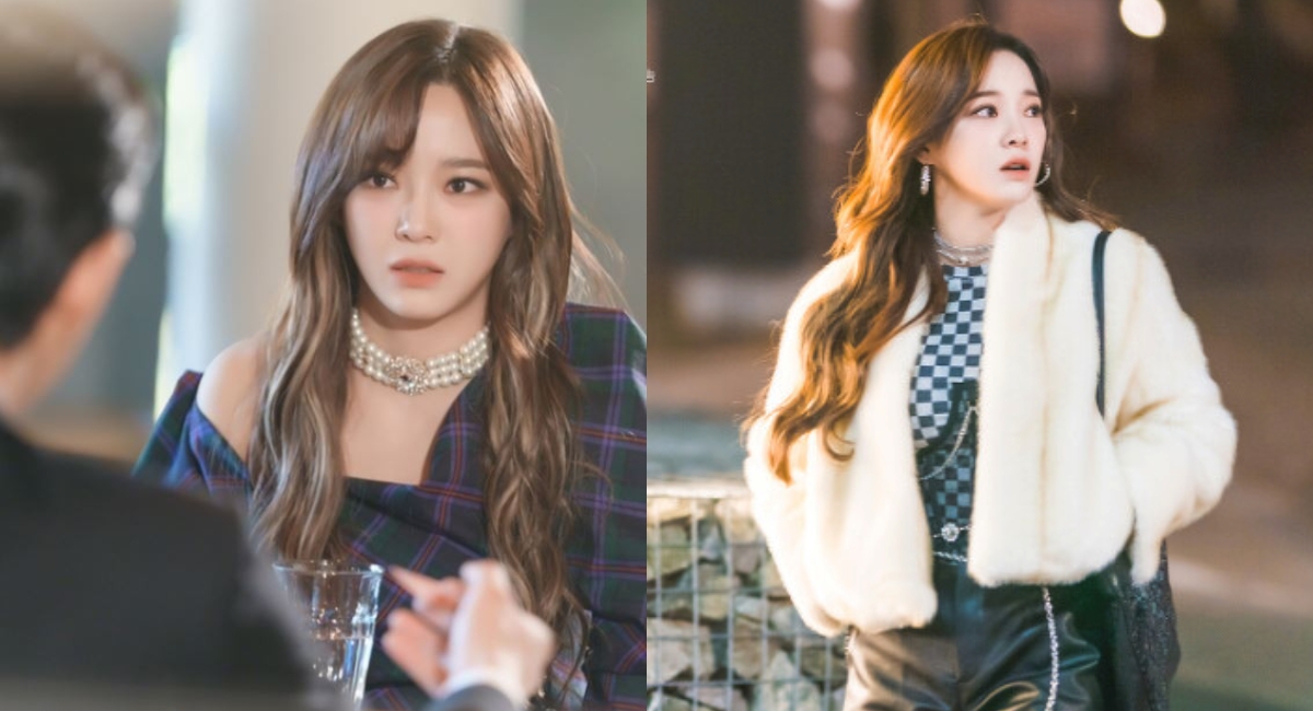 《社內相親》金世正人魚微捲搭配米金色的內層挑染，時尚感爆棚