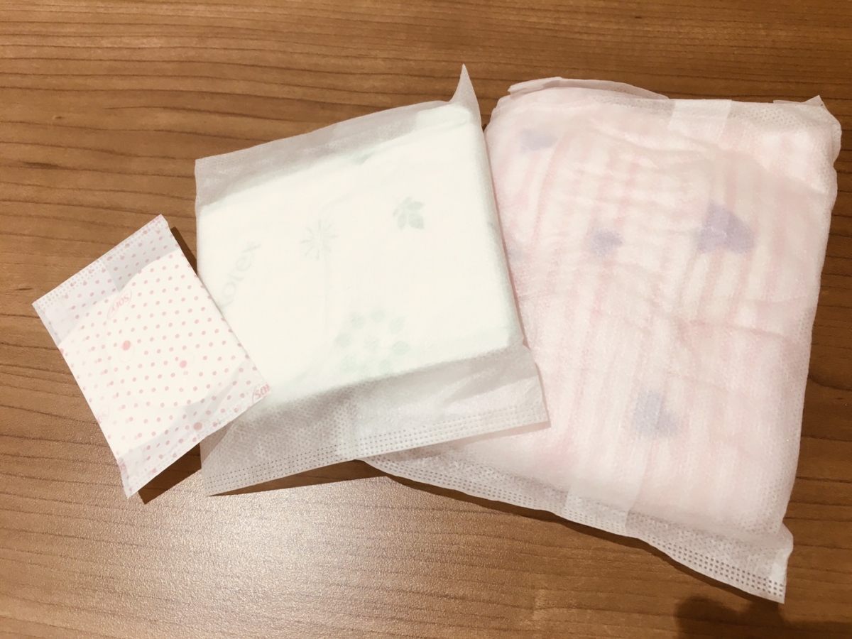 衛生棉依照女生量多量少不同,分成很多類型