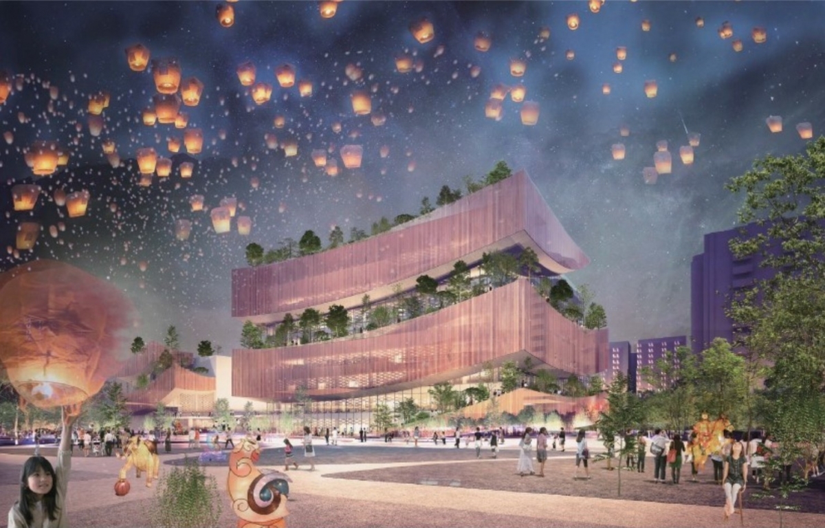 桃園市立圖書總館已開始動工。