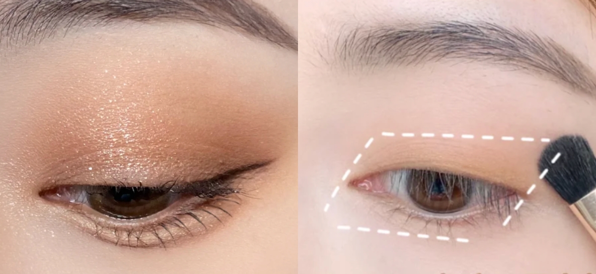 平行四邊形眼影教學1：低飽和色調大面積打底