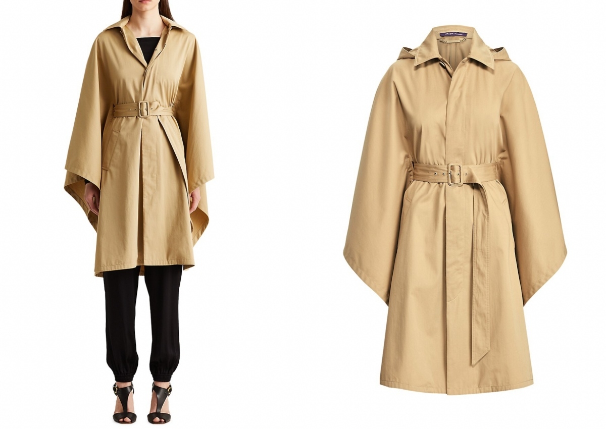 Ralph Lauren Collection Cohan Belted Poncho,約 NT$16,043