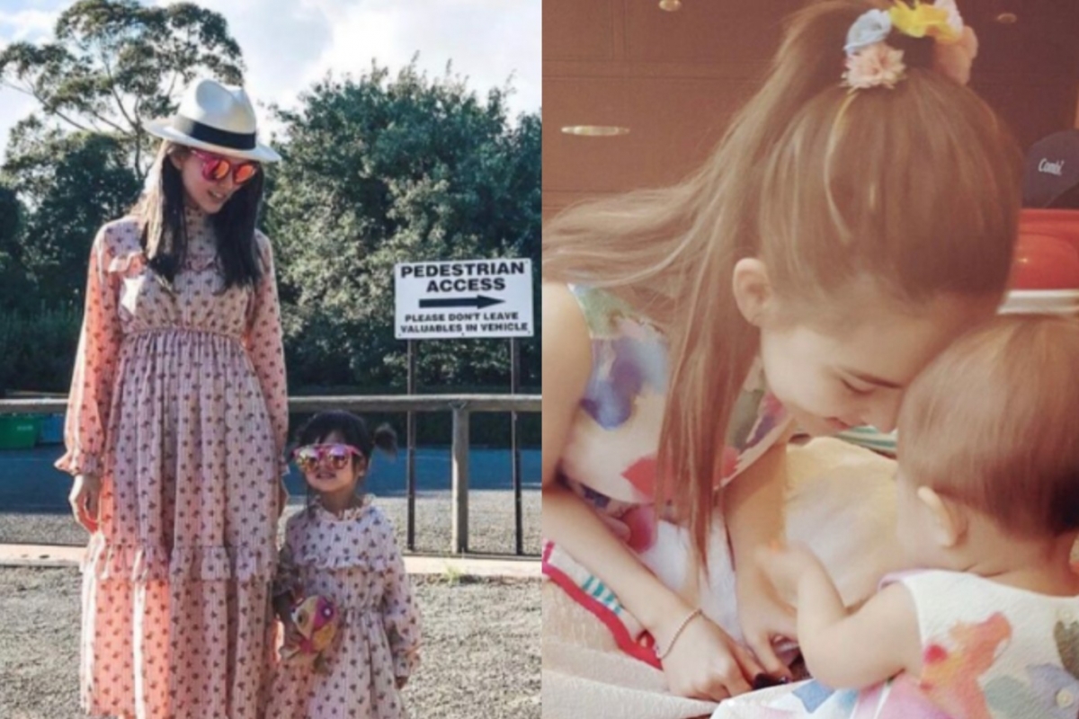 昆凌與大女兒「小周周」Hathaway。