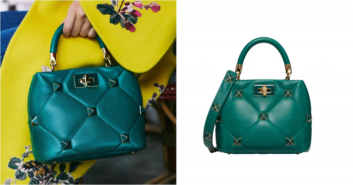 Valentino Garavani Roman Stud Small Top Handle Bag,NT$104,000
