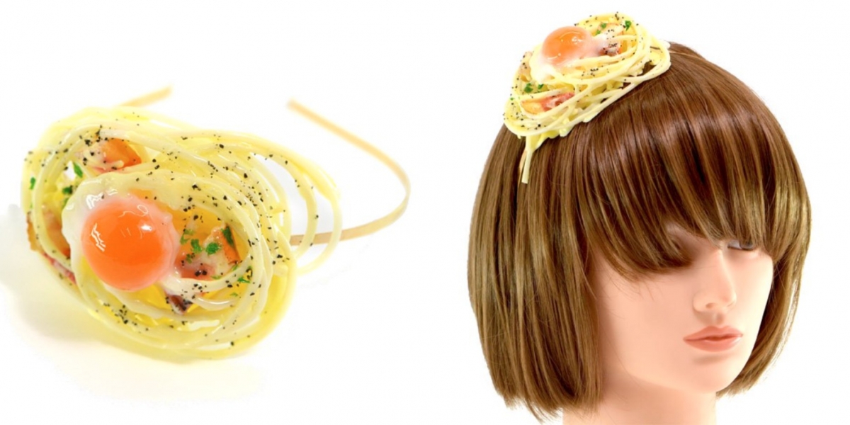 奶油白醬義大利麵髮箍也非常受歡迎。