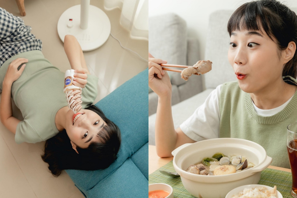 韓勾ㄟ金針菇活潑可愛，宛如鄰家大女孩