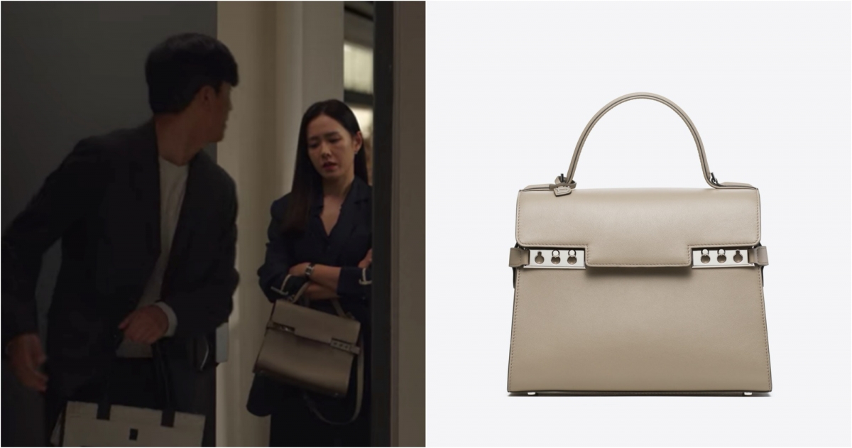 Delvaux 斑鳩灰 Tempête MM 手提袋，NT$193,300