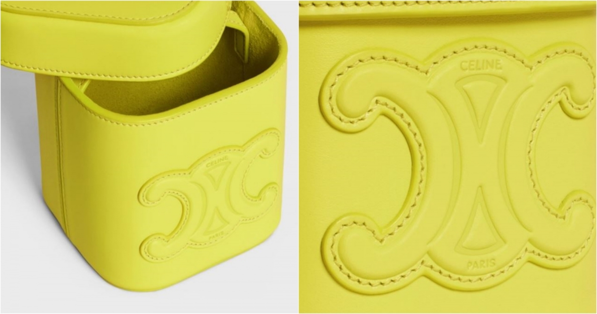 CELINE CUIR TRIOMPHE皮革小型水桶包,NT$54,000