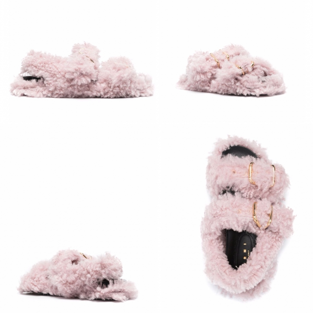 Marni Shearling buckle-fastening Sandals,NT$2,6500