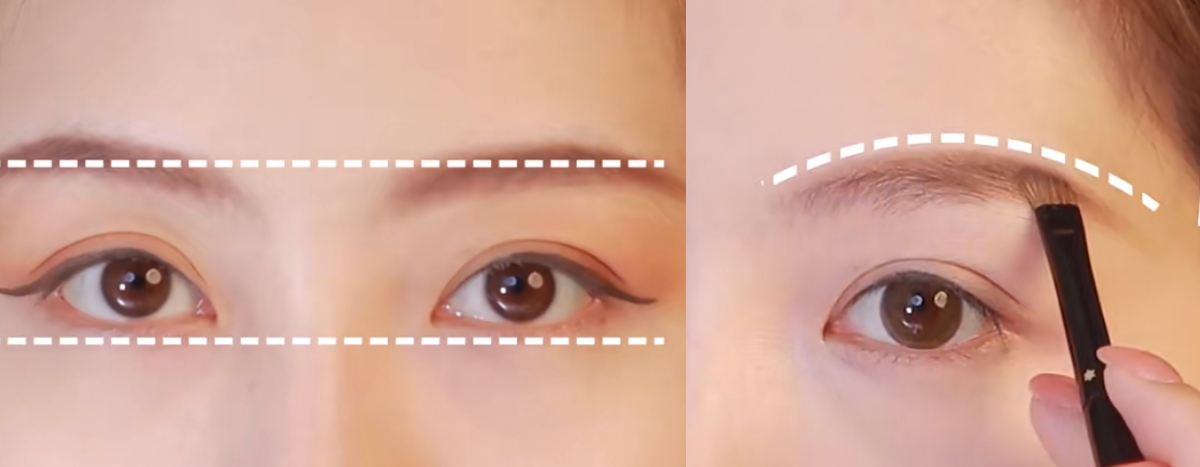 「橫向化妝vs縱向化妝」妝容重點1：眉毛畫法