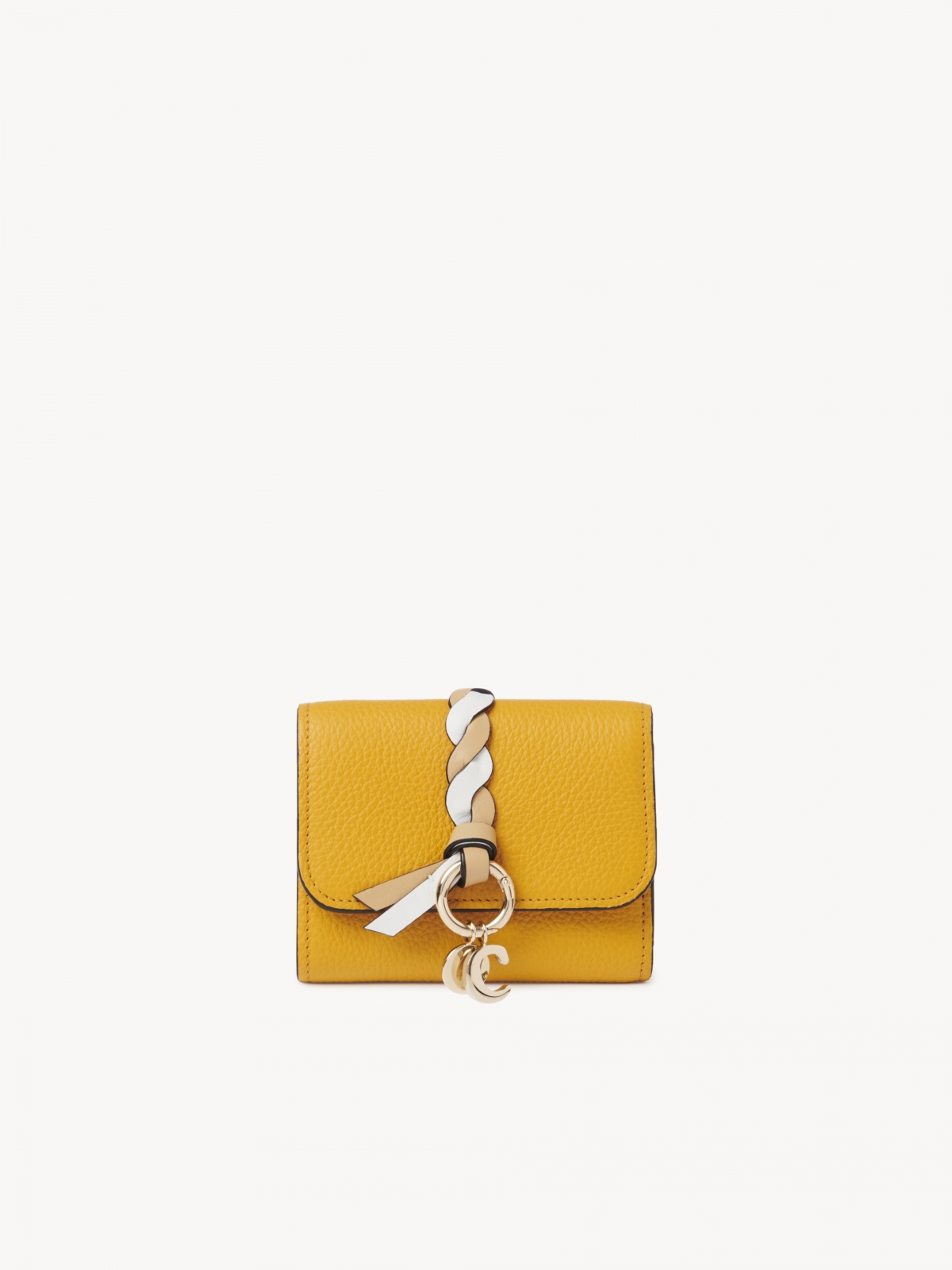 Chloé Alphabet 太陽花黃短夾,NT$15,200