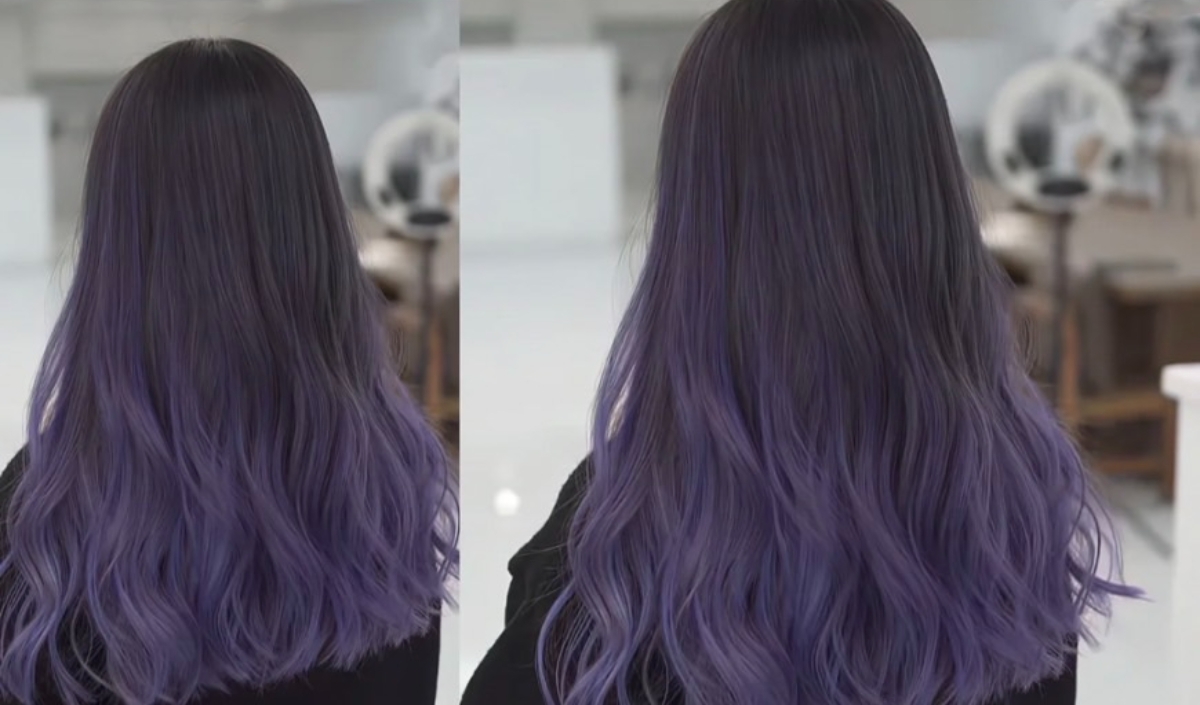2022春夏髮色推薦3：漸層藍紫色