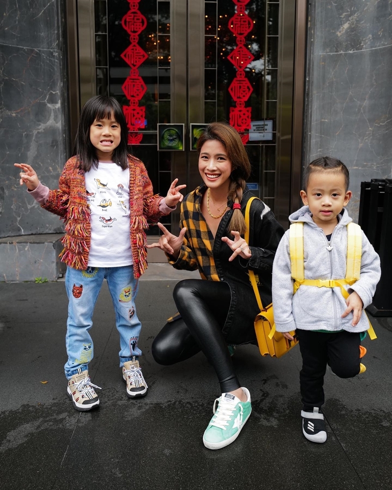 蔡沐妍與孩子