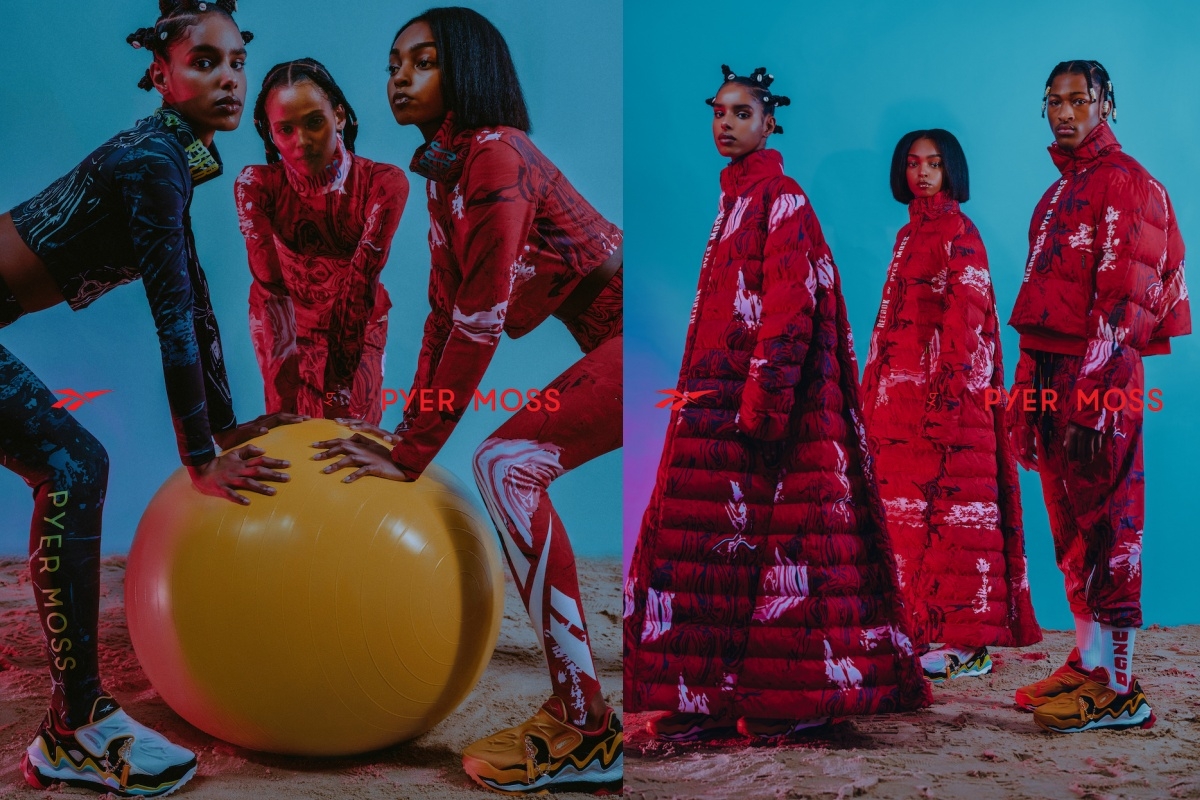 Reebok by PYER MOSS 的聯名系列「GODIZU UIZGOD」。