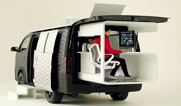 Nissan 「NV350 Caravan Office Pod 行動辦公室」概念露營車