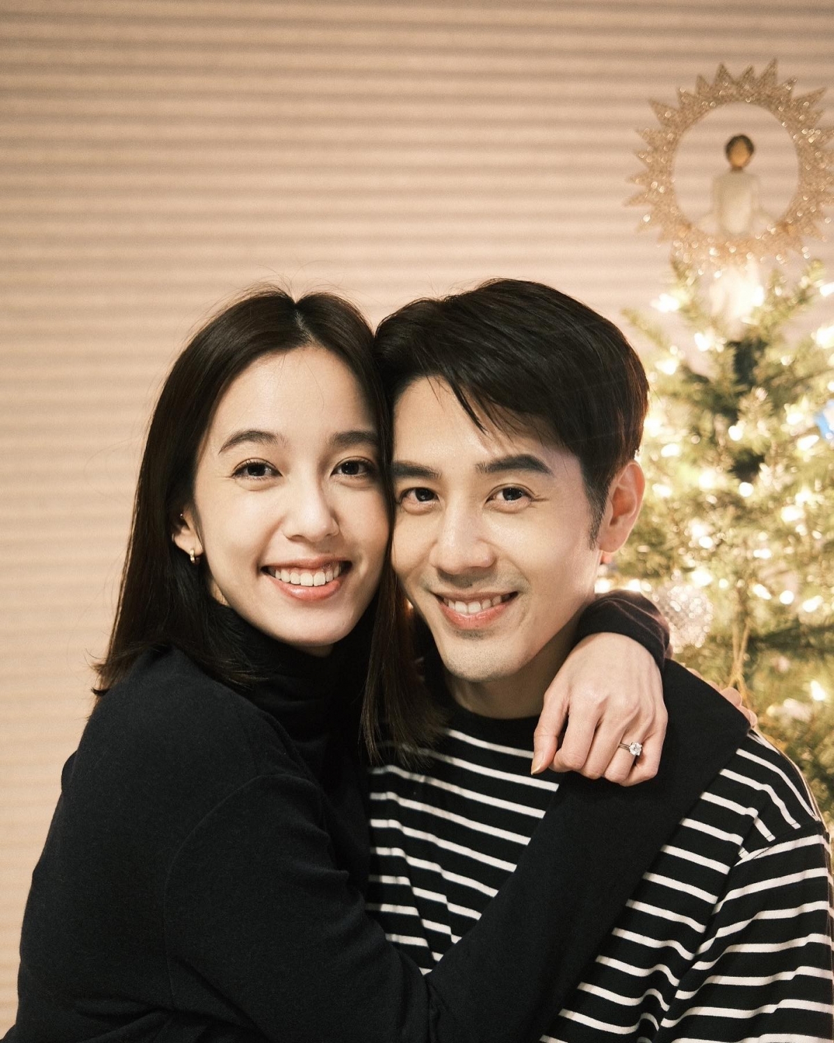 陳庭妮與胡宇威年初傳喜訊