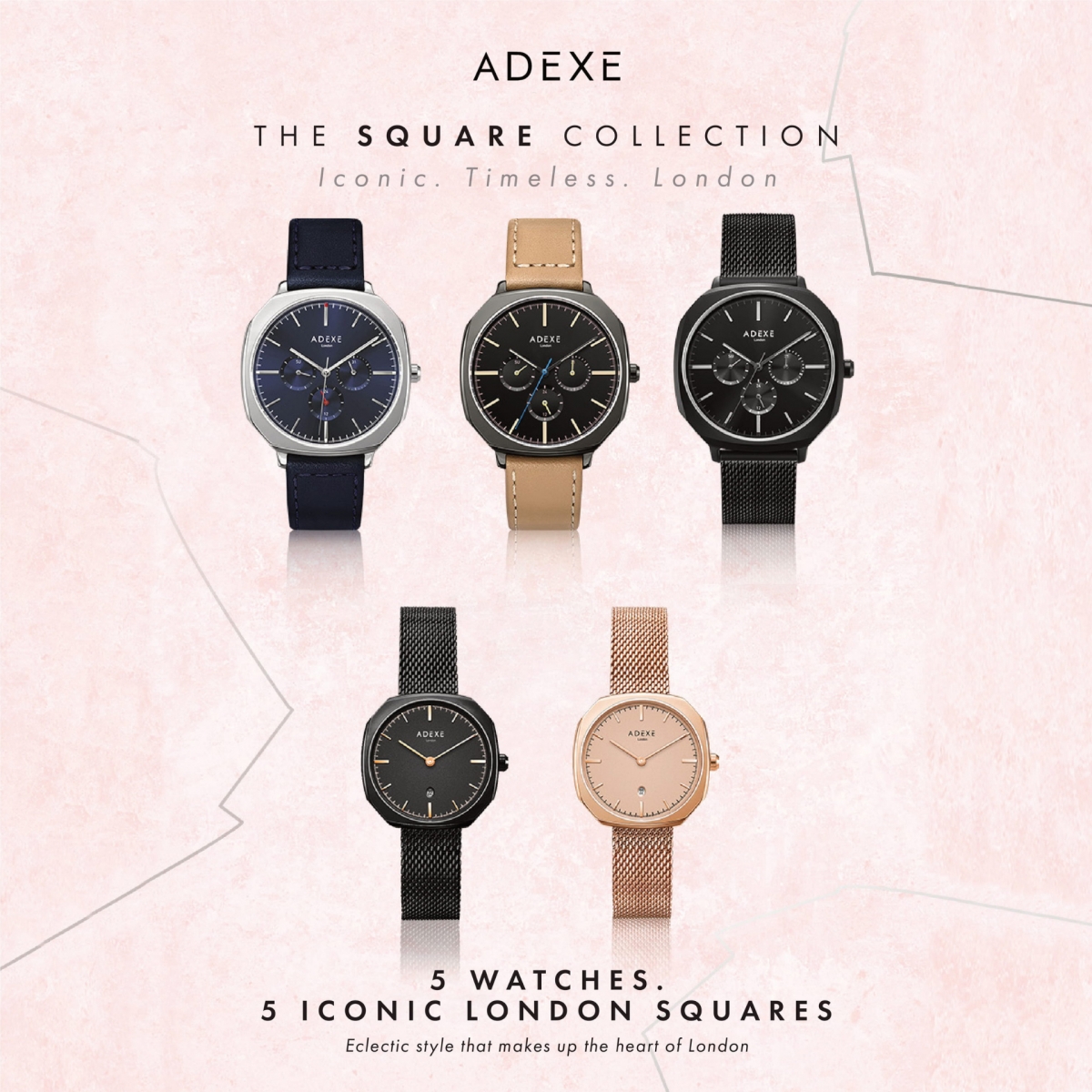 ADEXE 八角形手錶系列