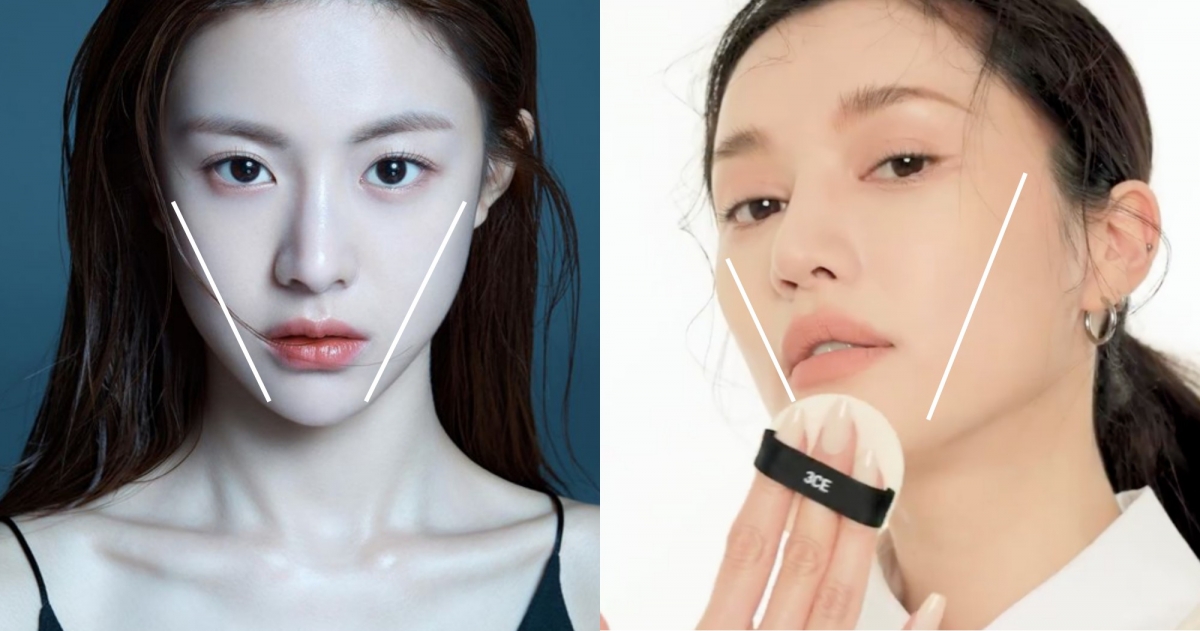 正確氣墊粉餅用法2:臉部「V字區域」上妝