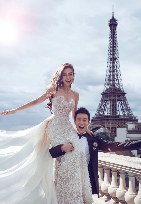 黃曉明 Angelababy昔日恩愛婚紗照