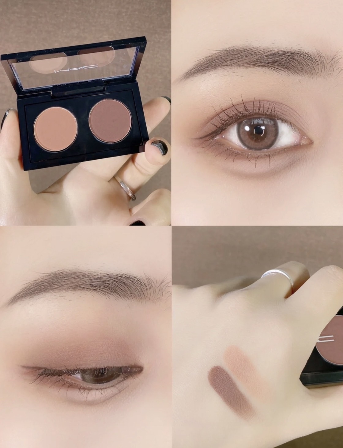 韓星妝容重點3:裸色系眼影+平拉眼線