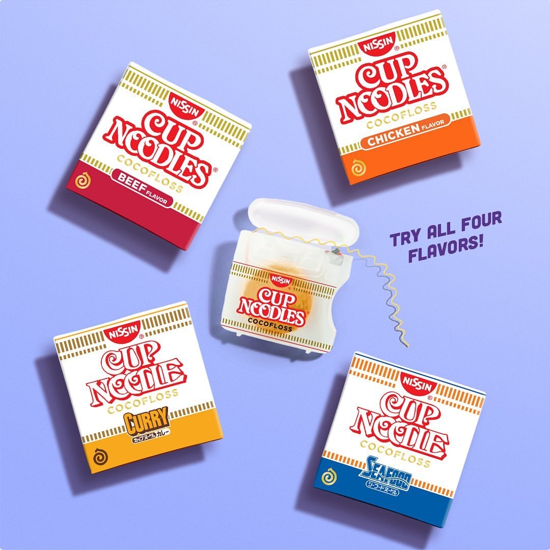 日清在海外推出最新聯名周邊，居然是牙線