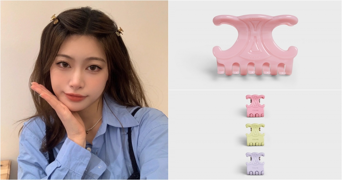CELINE TRIOMPHE糖果色髮夾，NT$15,500_CELINE TRIOMPHE糖果色髮夾，NT$14,500