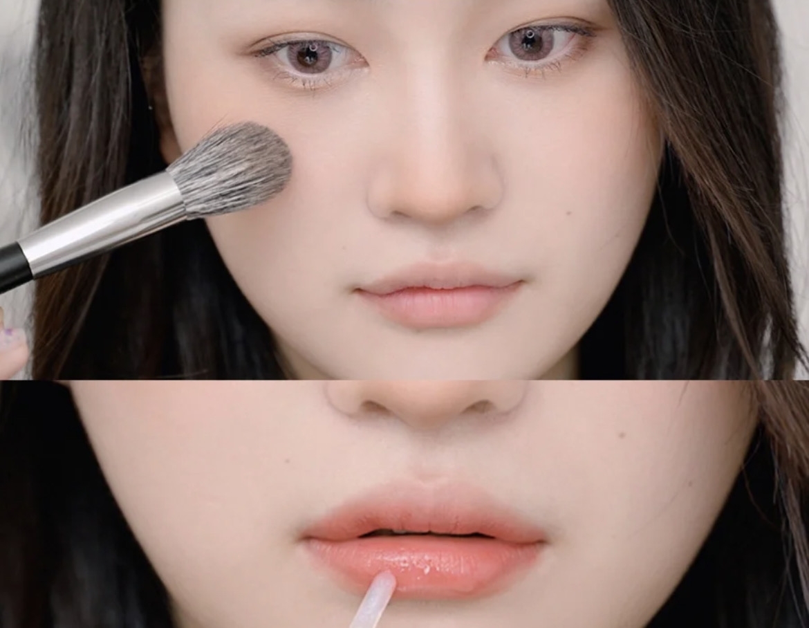 重點化妝法2:著重腮紅及唇膏