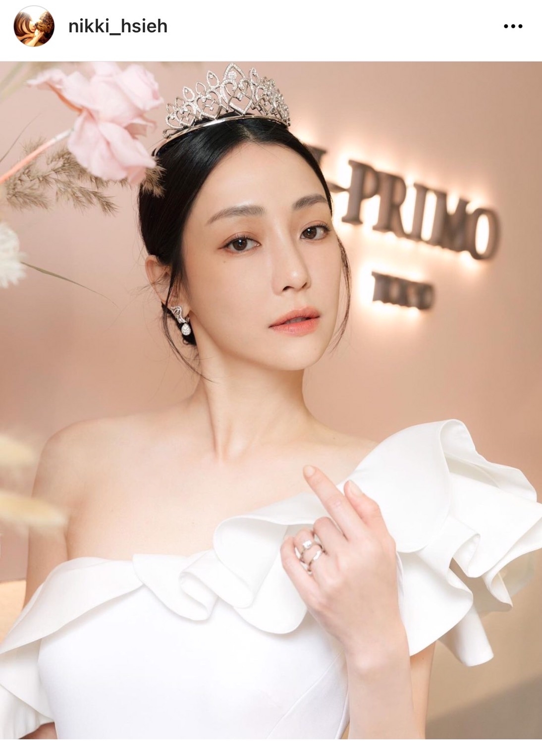 為品牌I-PRIMO代言,謝欣穎不免也被問起是否想婚頭