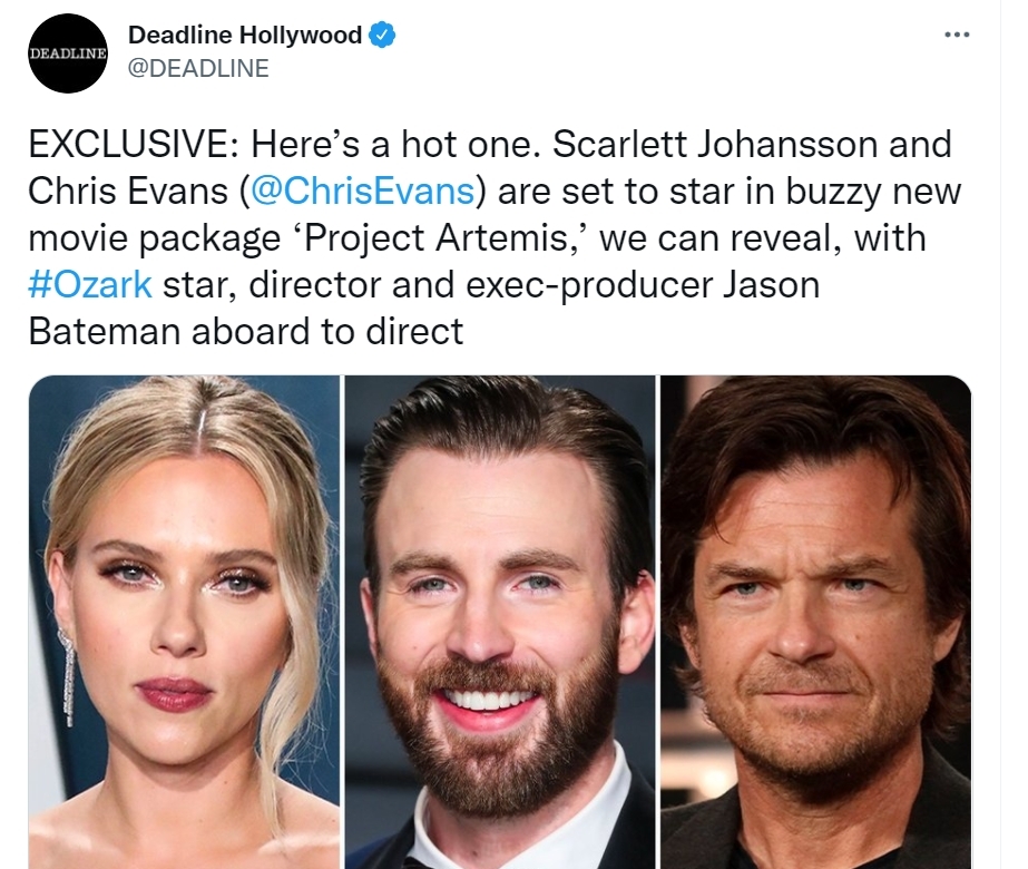 史嘉蕾·喬韓森X克里斯伊凡2大咖再度攜手合作