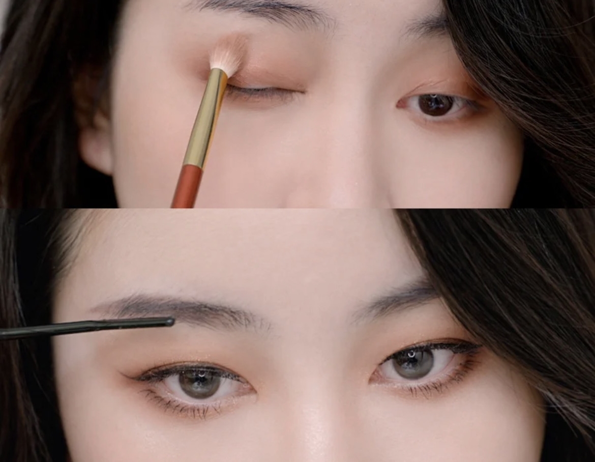重點化妝法1:注重眉眼妝容優勢