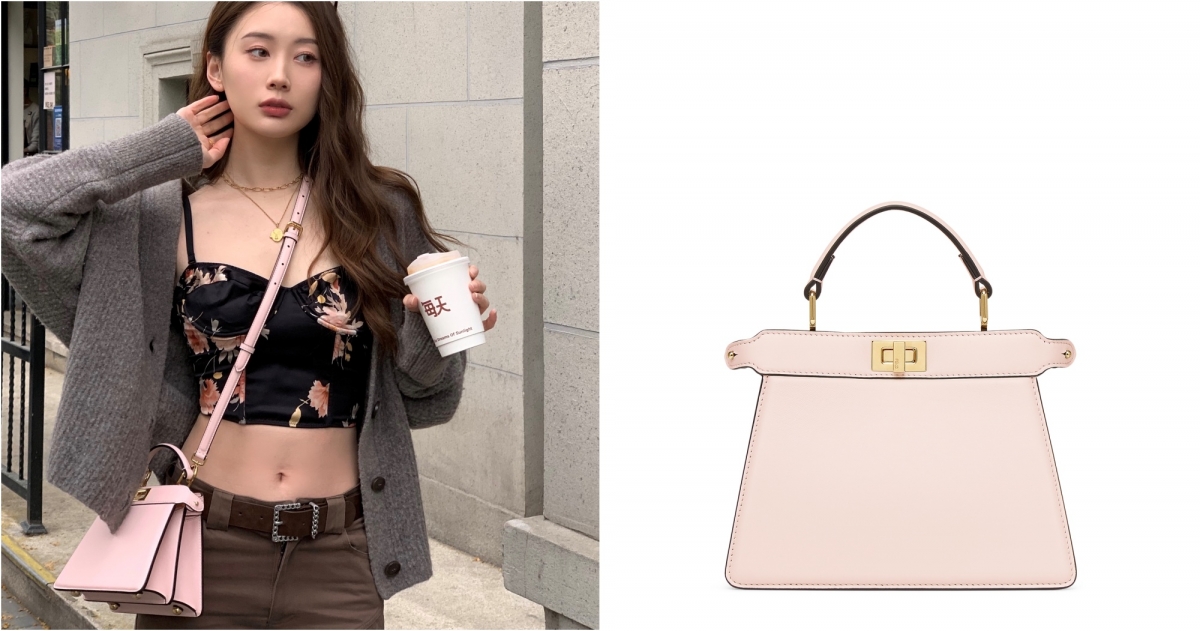 FENDI Peekaboo ISeeU Petite櫻花粉 ,NT$115,000