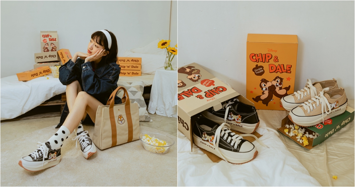 Grace Gift 迪士尼奇奇蒂蒂款厚底鋸齒休閒鞋,NT$1,780