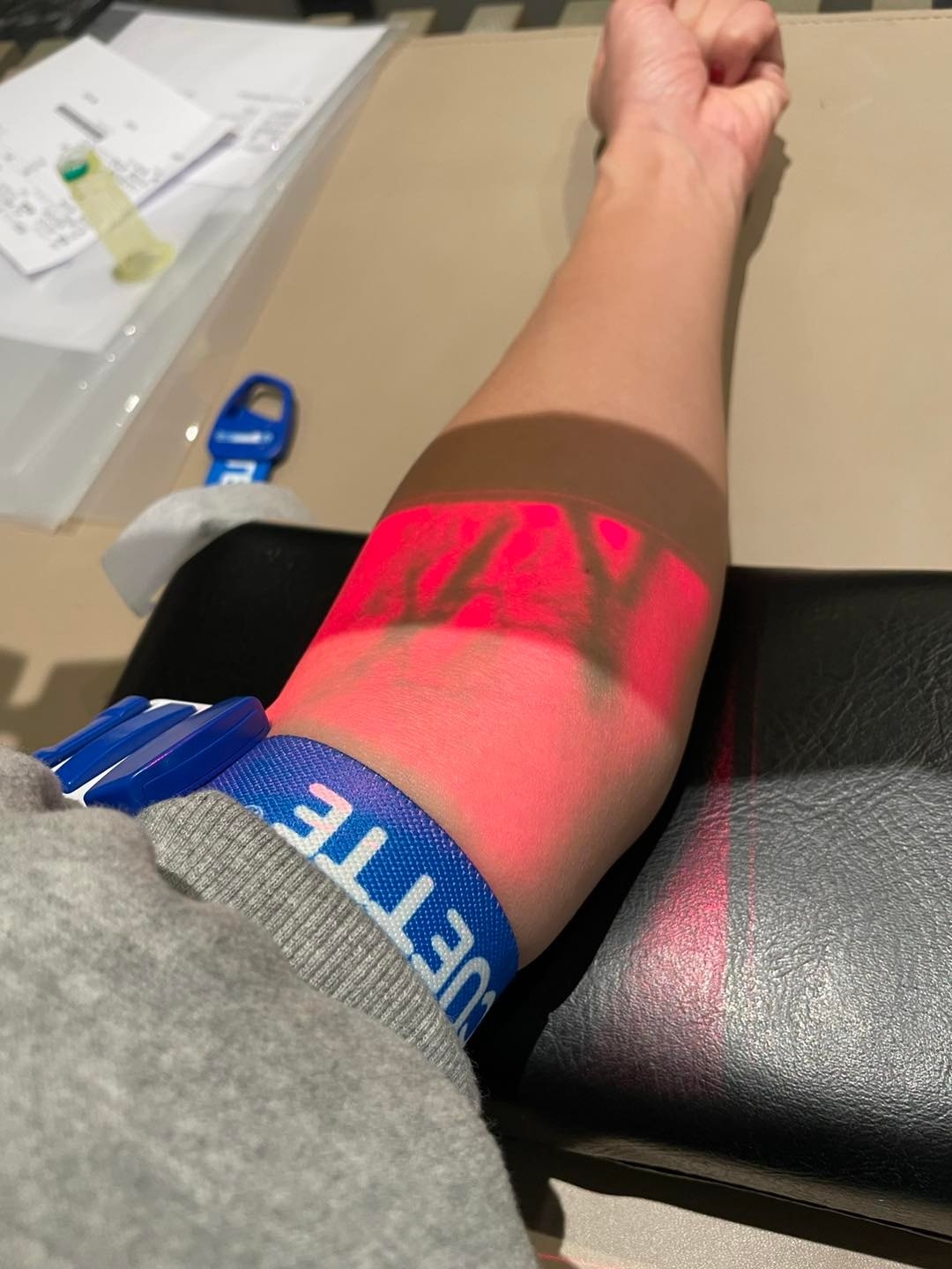 趙筱葳驚訝現在抽血儀器相當精準