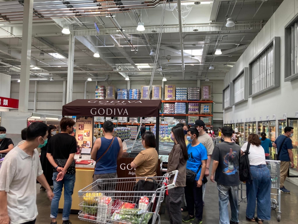 Costco的Godiva攤位
