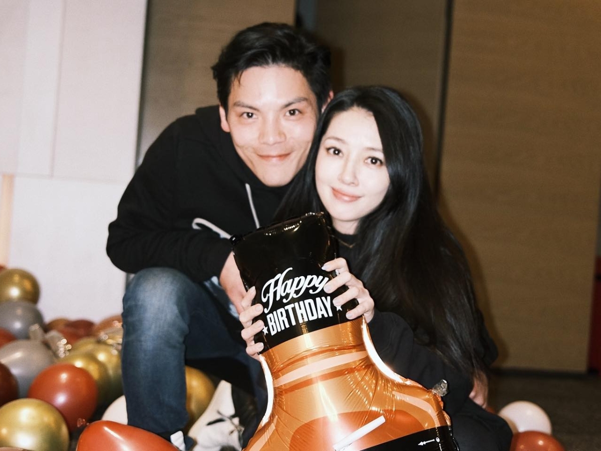 郭碧婷生日會遮孕肚