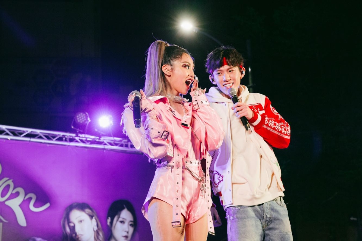 陳芳語與林利豪曾一起在彰化跨年晚會上表演