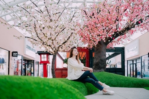 MITSUI OUTLET PARK台中港 櫻花造景