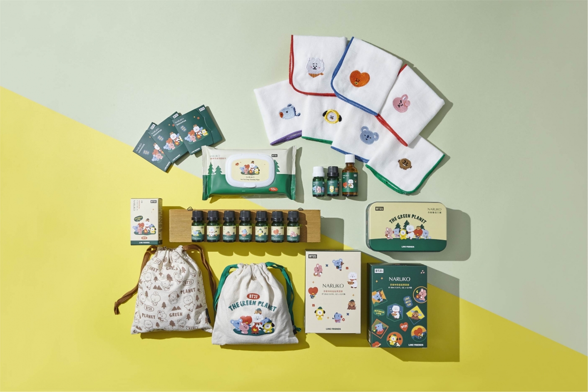 NARUKO茶樹系列全新BT21包裝