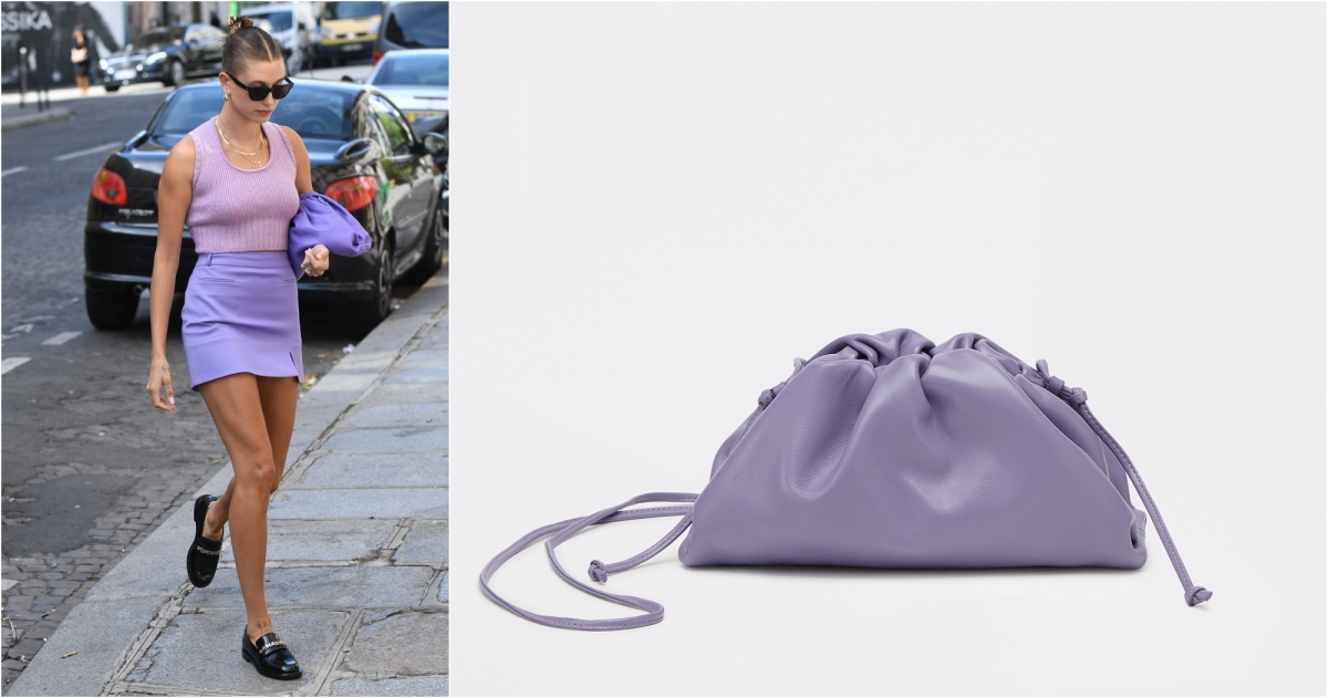 BOTTEGA VENETA MINI POUCH 霧面小牛皮迷你手拿包 (花紫),NT$58,000