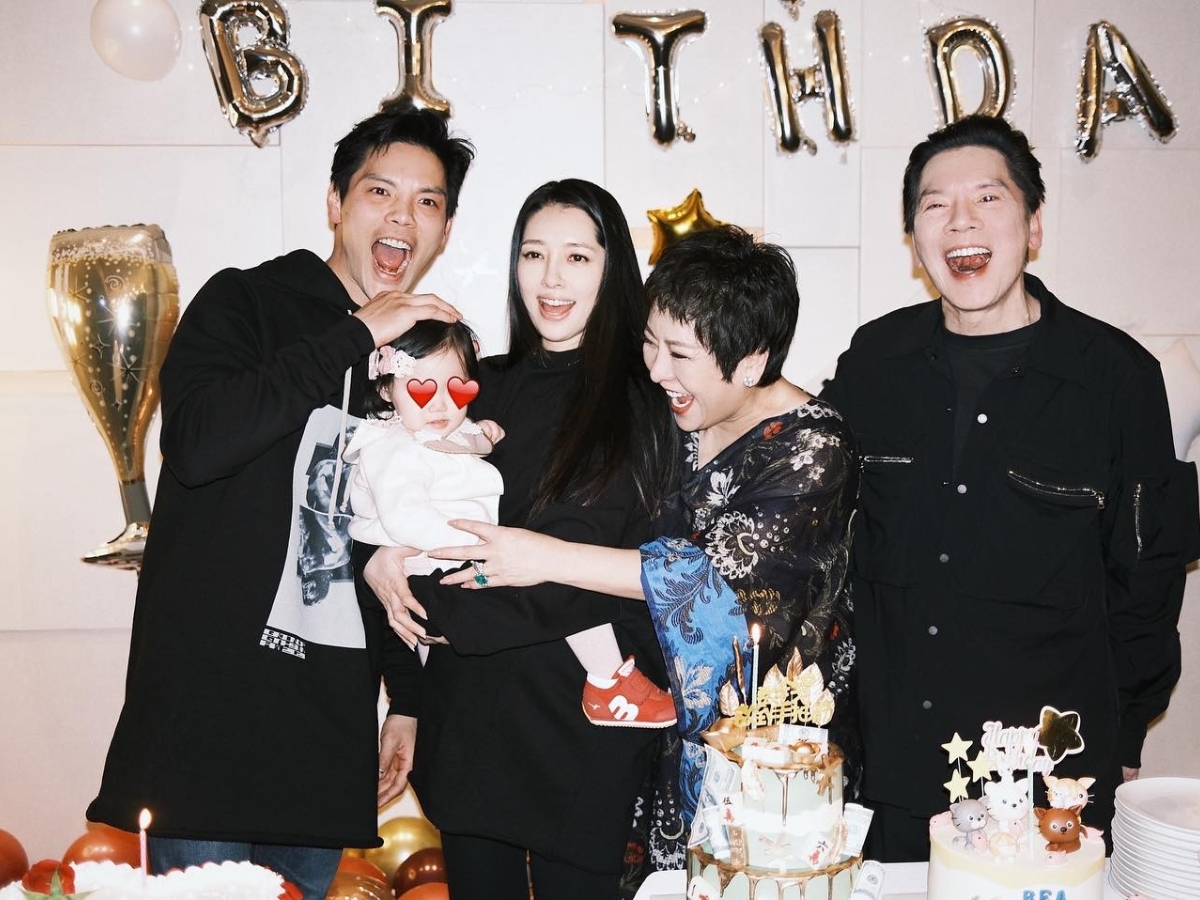 郭碧婷生日會遮孕肚
