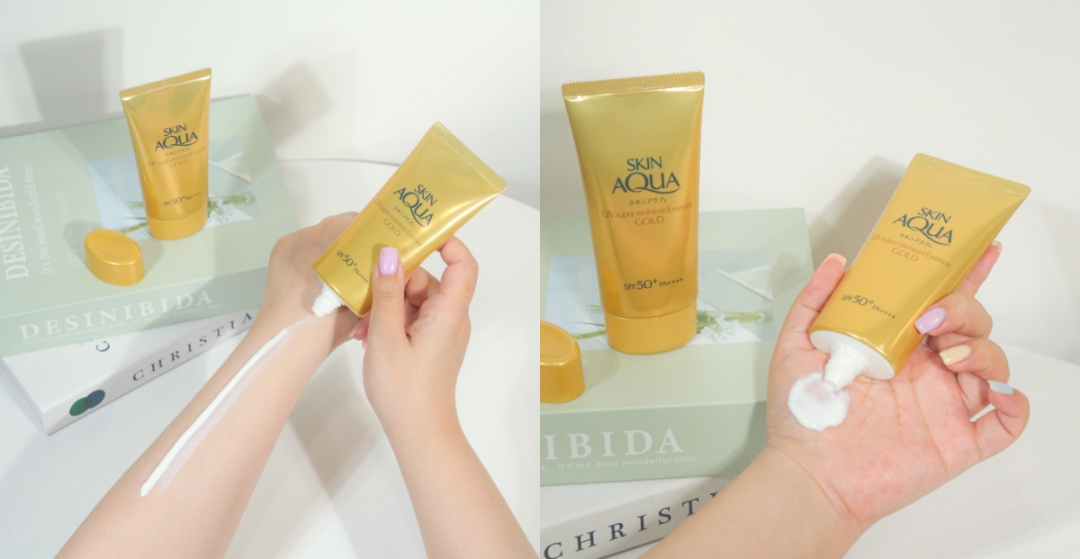 2022身體防曬推薦1:曼秀雷敦 水潤肌超保濕極效水感防曬精華,80g/NT$419