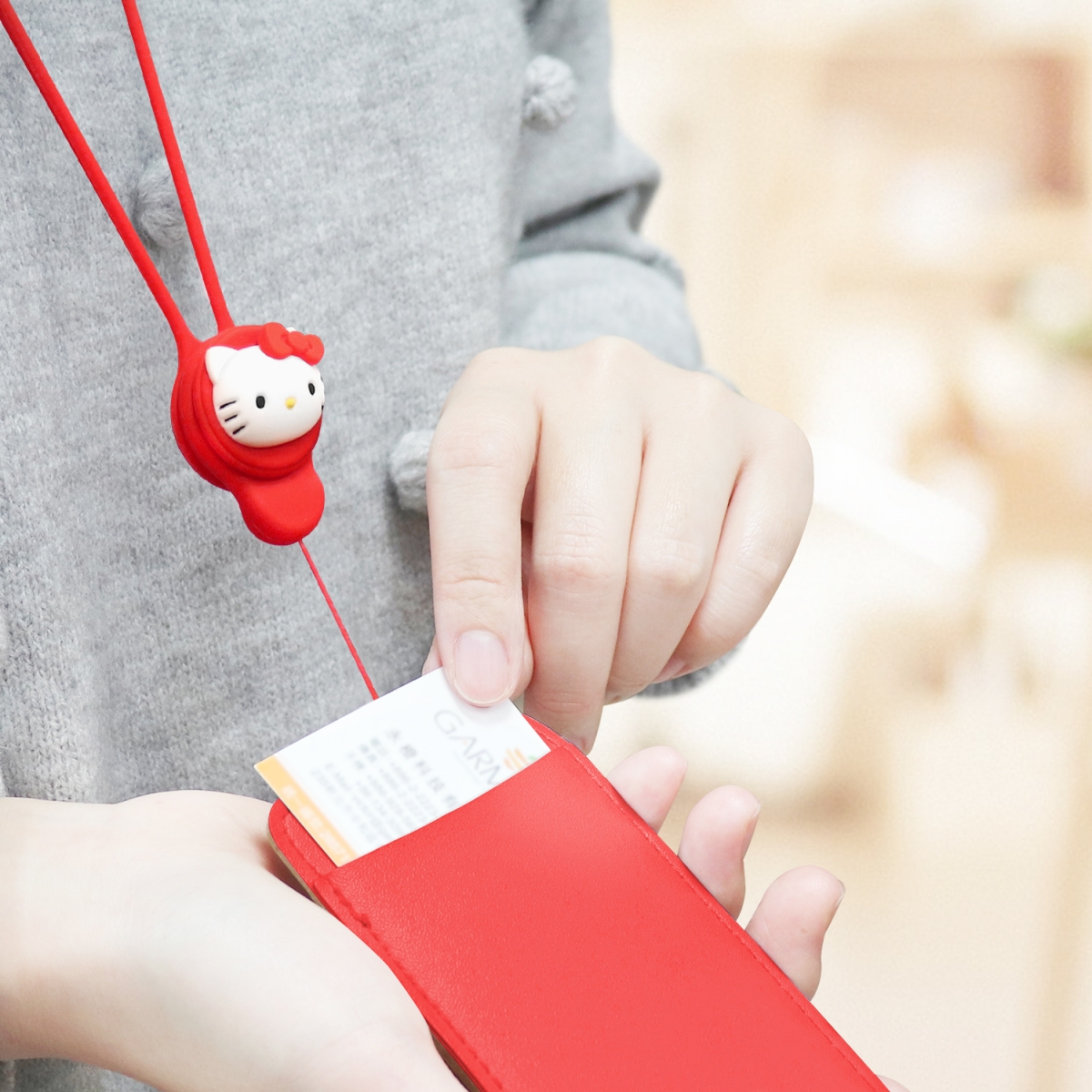 Hello Kitty可拆式長掛繩